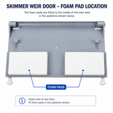 Skimmer - Float Weir Self Adhesive white